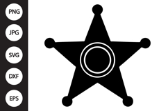 Sheriff Badge SVG Product Image 1