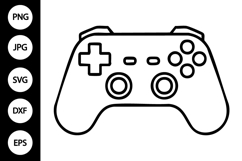 Game Controller Outline SVG Product Image 1