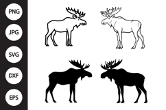 Moose SVG, Moose Clipart Product Image 1