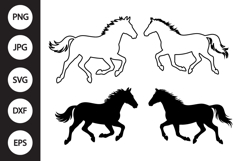 Running Horse SVG, Running Horse Clipart Product Image 1