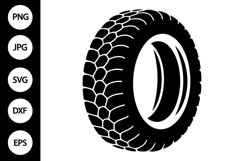 Silhouette Tire SVG Product Image 1