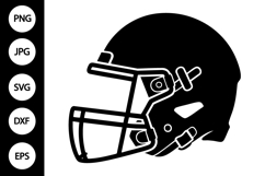 Football Helmet SVG Product Image 1