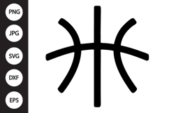 Basketball Stitches SVG Product Image 1