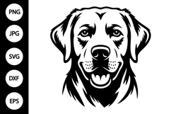 Labrador Retriever Dog Face SVG Product Image 1