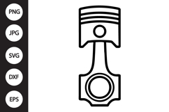 Engine Piston SVG Product Image 1