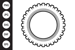 Dirt Bike Wheel SVG Product Image 1