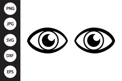 Cartoon Eyes SVG Product Image 1