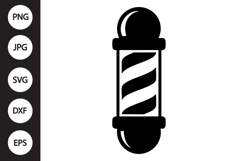 Barber Pole Silhouette SVG Product Image 1