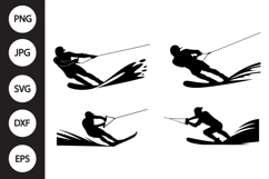 Water Skiing SVG, Water Skiing Clipart Product Image 1