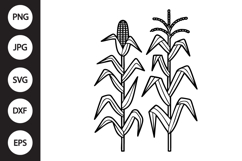Corn Stalks SVG Product Image 1