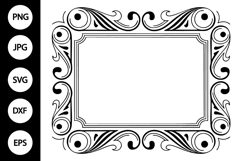 Vintage Ornamental Frame SVG Product Image 1