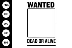 Wanted Poster SVG Product Image 1