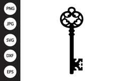 Vintage Key SVG Product Image 1