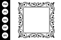 Vintage Ornamental Frame SVG Product Image 1