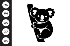 Koala Silhouette SVG Product Image 1