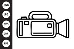 Video Camera SVG Product Image 1