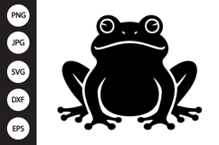 Frog Silhouette SVG Product Image 1
