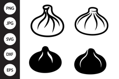 Dumpling SVG, Dumpling Clipart Product Image 1