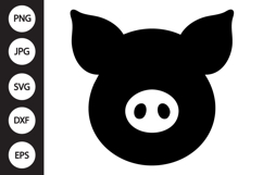 Pig Head SVG Product Image 1