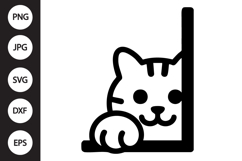 Peeking Cat SVG Product Image 1