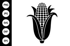 Corn Silhouette SVG Product Image 1