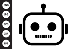 Robot Head SVG Product Image 1