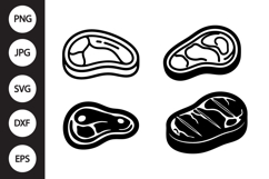 Steak Slice SVG, Steak Slice Clipart Product Image 1