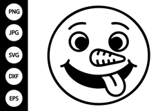 Snowman Face SVG Product Image 1