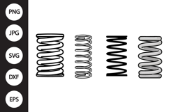 Coil Spring SVG, Coil Spring Clipart Product Image 1