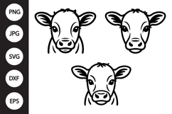 Calf Head SVG, Calf Head Clipart Product Image 1