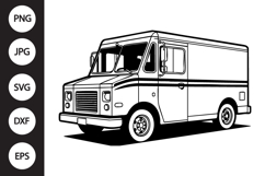 Postal Truck SVG Product Image 1