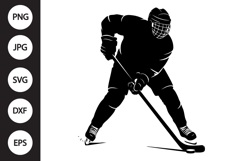 Ice Hockey Player SVG Product Image 1