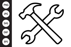Hammer Wrench SVG Product Image 1