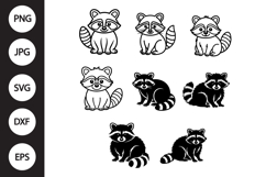 Raccoon SVG. Raccoon Clipart Product Image 1