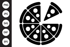 Pizza Silhouette SVG Product Image 1