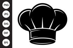 Chef Hat Silhouette SVG Product Image 1