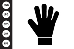 Goalkeeper Glove Silhouette SVG Product Image 1