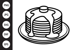 Pancake Stack SVG Product Image 1