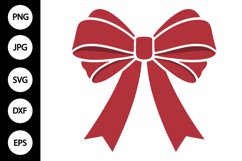 Red Bow SVG Product Image 1