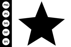 Silhouette Star SVG Product Image 1