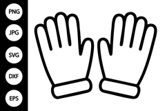 Winter Gloves SVG Product Image 1