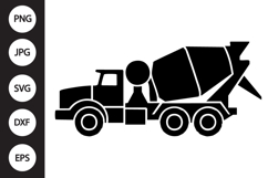 Cement Mixer Truck SVG Product Image 1