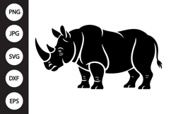 Rhino Silhouette SVG Product Image 1