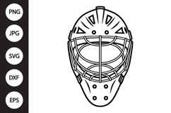 Hockey Goalie Mask SVG Product Image 1