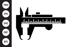 Caliper Silhouette SVG Product Image 1