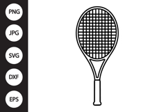Tennis Racket SVG Product Image 1