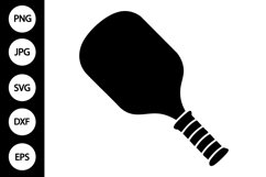 Silhouette Pickleball Racket SVG Product Image 1