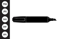 Highlighter Pen SVG Product Image 1