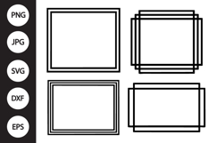 Classic Rectangle Double Frame SVG Product Image 1