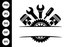 Repair Tools Monogram SVG Product Image 1